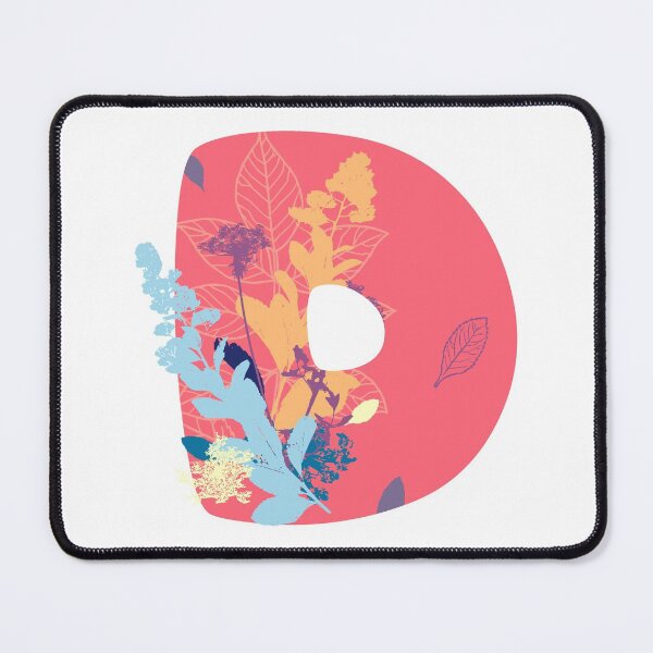 Item preview, Floral Monogram | Pink D designed and sold by MillwoodEngrave.
