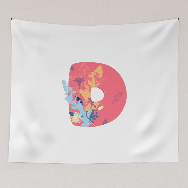 Item preview, Floral Monogram | Pink D designed and sold by MillwoodEngrave.