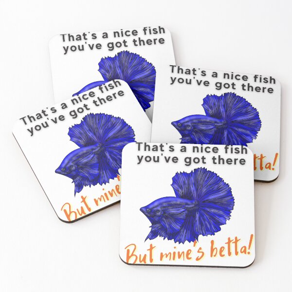 Item preview, "Nice fish" betta pun dad joke fish humor designed and sold by Pegasene.