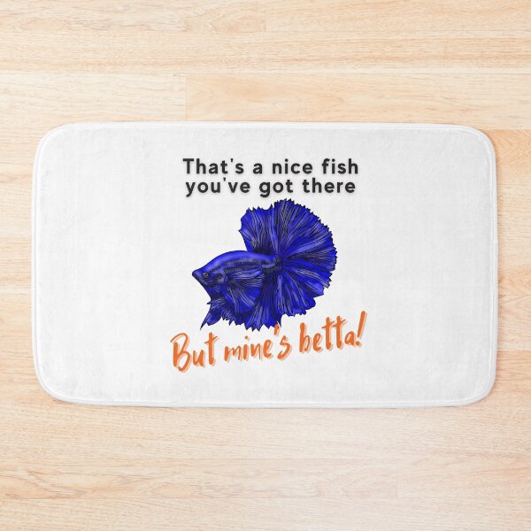 Item preview, "Nice fish" betta pun dad joke fish humor designed and sold by Pegasene.