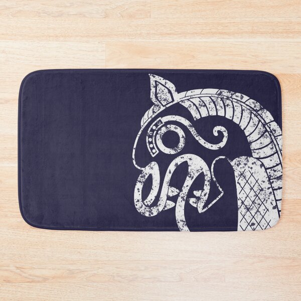 Item preview, Viking Longship Prow Beast Design in Warrior White designed and sold by Spammabelle.