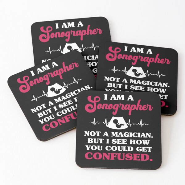Item preview, Funny Ultrasound I’m A Sonographer Not a Magician Sarcastic Tech designed and sold by MagicSD Designs.