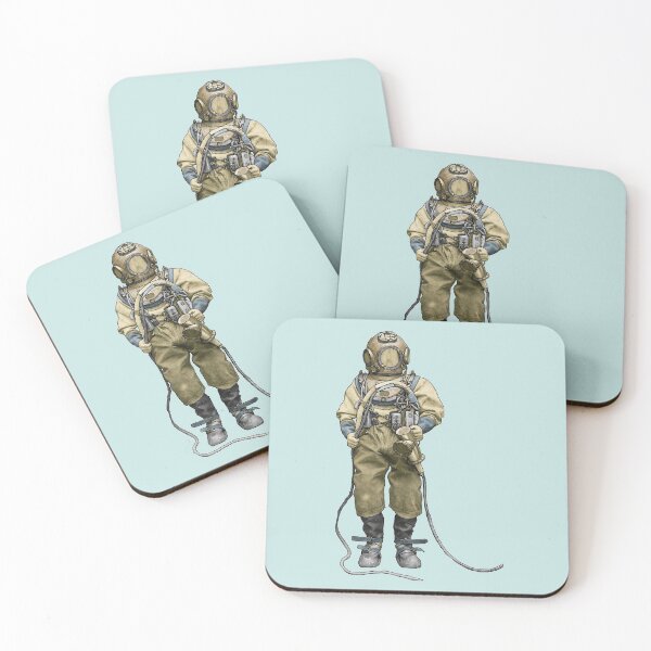 Item preview, Vintage Diver with Diving Helmet and an Underwater Dive Light URM designed and sold by urmaddad.