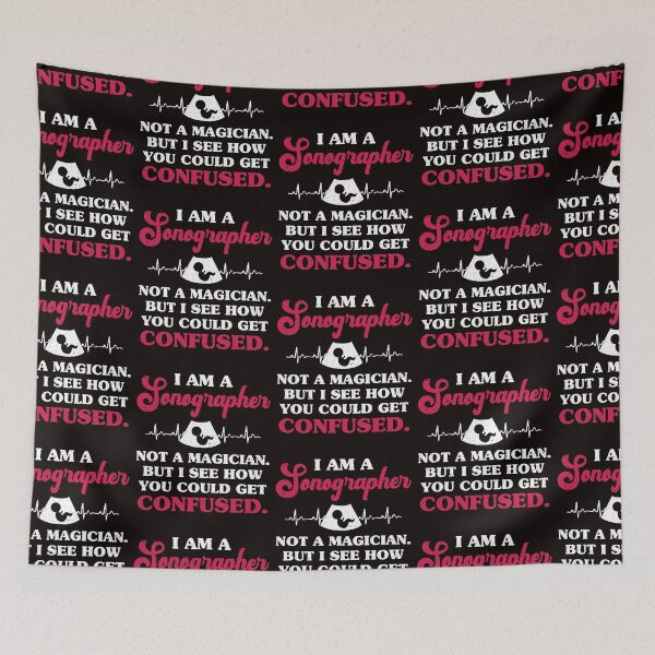 Item preview, Funny Ultrasound I’m A Sonographer Not a Magician Sarcastic Tech designed and sold by MagicSD Designs.