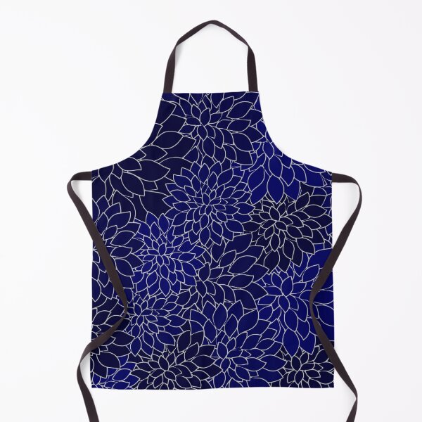 Item preview, Navy Blue Dahlia Flower Petals designed and sold by rewstudio.