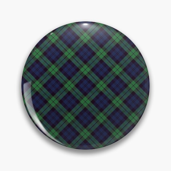 Item preview, Black Watch Blue Green and Black Plaid Scottish Military Tartan High Res 300 DPI Diagonal designed and sold by MarikaJohnson.