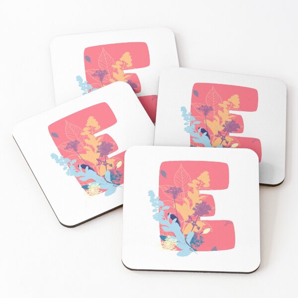 Item preview, Floral Monogram | Pink E designed and sold by MillwoodEngrave.