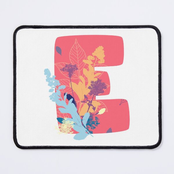 Item preview, Floral Monogram | Pink E designed and sold by MillwoodEngrave.
