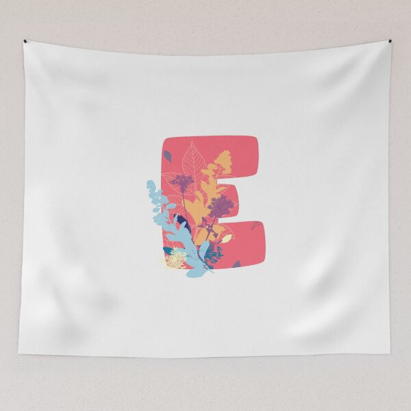 Item preview, Floral Monogram | Pink E designed and sold by MillwoodEngrave.