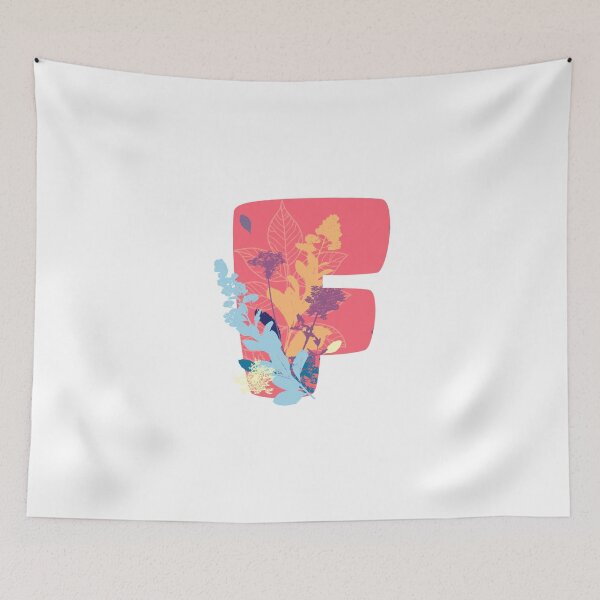 Item preview, Floral Monogram | Pink F designed and sold by MillwoodEngrave.