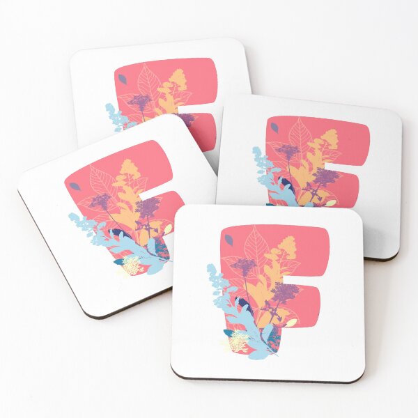 Item preview, Floral Monogram | Pink F designed and sold by MillwoodEngrave.