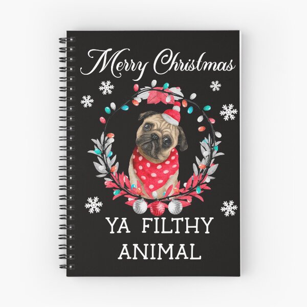 Item preview, Merry Christmas ya filthy animal- Funny Christmas  designed and sold by Designs Of all kinds.