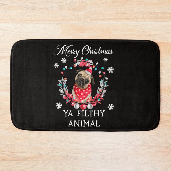 Item preview, Merry Christmas ya filthy animal- Funny Christmas  designed and sold by Designs Of all kinds.