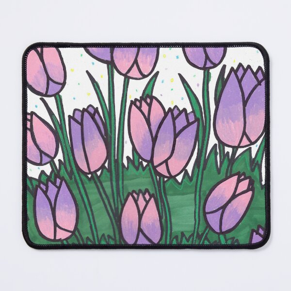 Item preview, Pink and Purple Tulips designed and sold by CoolArtByLaila.