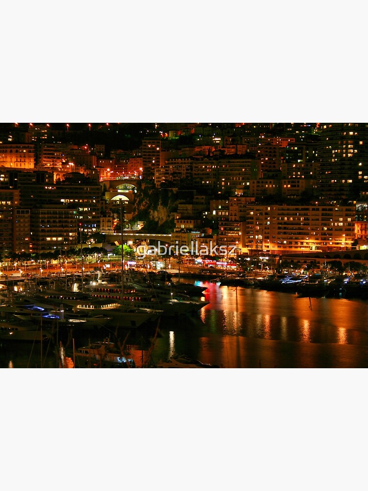 Thumbnail 3 of 3, Art Print, Monte Carlo at night designed and sold by gabriellaksz.