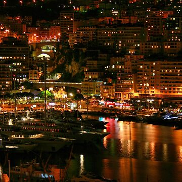 Artwork thumbnail, Monte Carlo at night by gabriellaksz
