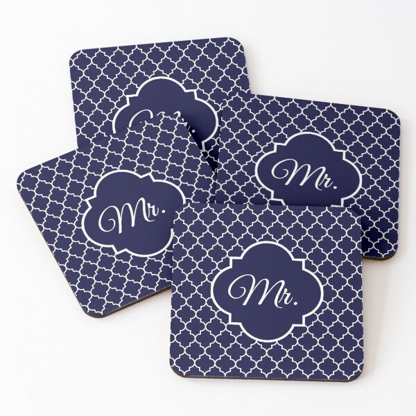 Artikelvorschau, Herr Kissen Marineblau Quatrefoil entworfen und verkauft von rewstudio.