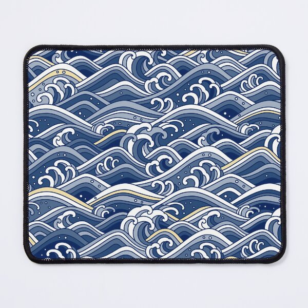Item preview, Beautiful Blue Ocean Waves designed and sold by Vector Scout Lab.