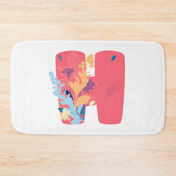 Item preview, Floral Monogram | Pink H designed and sold by MillwoodEngrave.