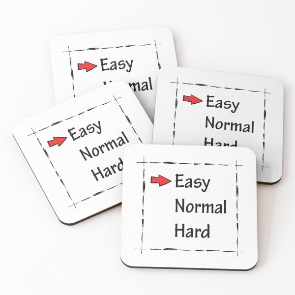 Item preview, Funny Quote - Easy Normal Hard Funny quotes designed and sold by stella-shop.