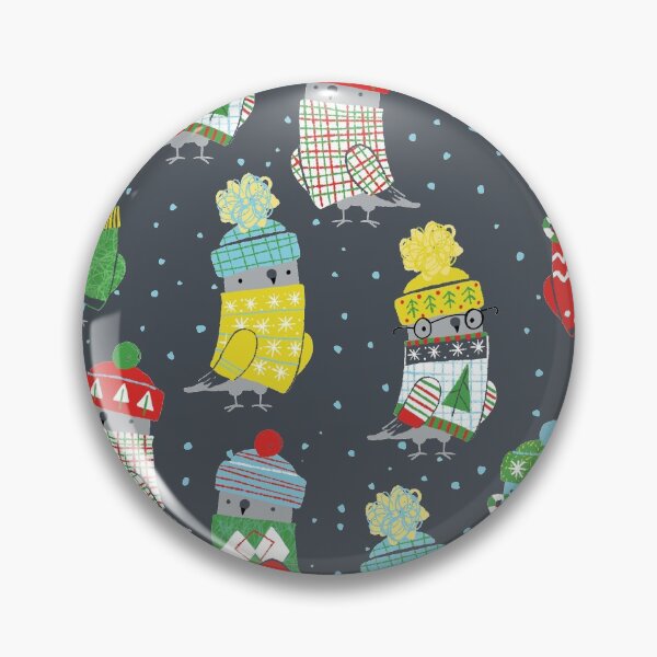 Item preview, Christmas Pigeons - Dark background designed and sold by LANDofCLE.