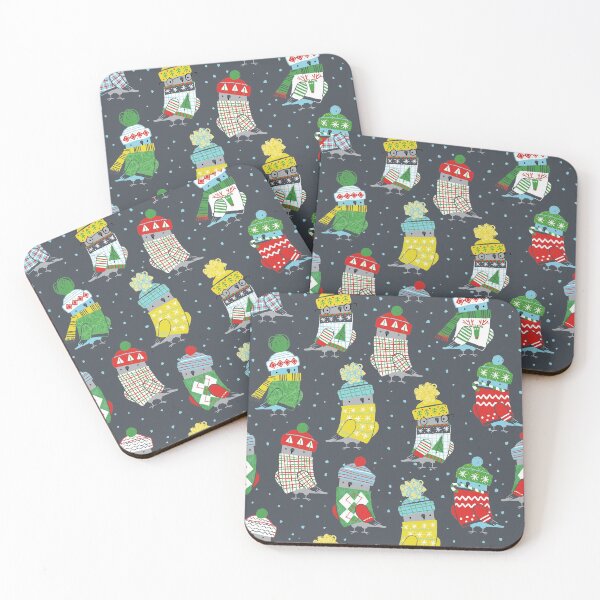 Item preview, Christmas Pigeons - Dark background designed and sold by LANDofCLE.