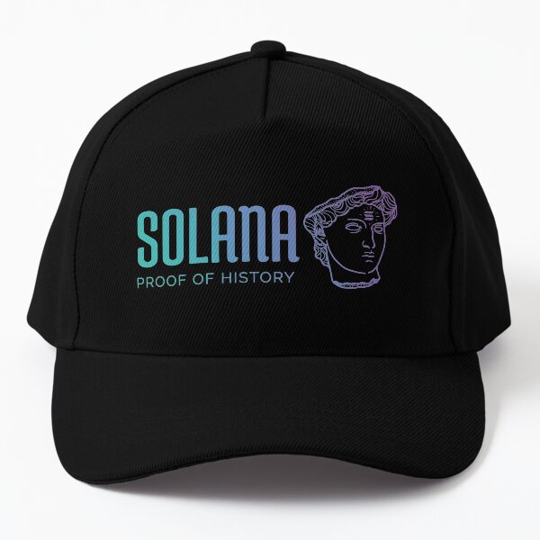 Solana SOL Proof of History Design Crypto Stocks Investor Baseball Cap