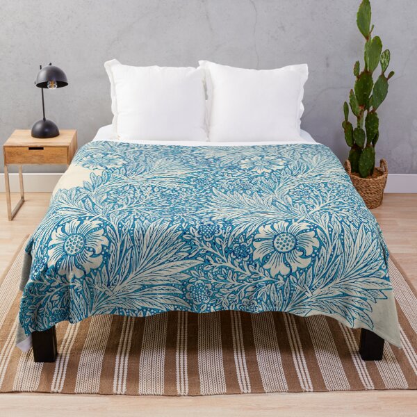 Item preview, William Morris Blue Marigold Pattern designed and sold by redoARTstore.