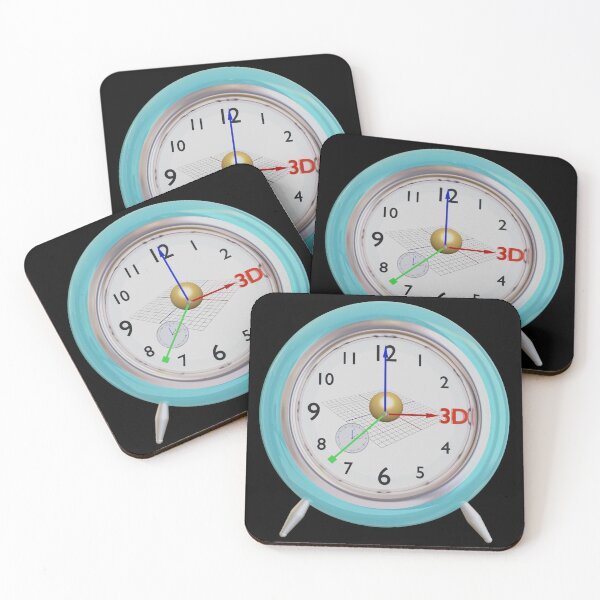 Artikelvorschau, 3D-Uhr - Mit Kugel und 3D-Zeichen, 3DM/F01 entworfen und verkauft von Laszlo Toth.