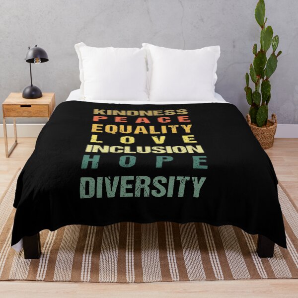 Item preview, Peace Love Hope Kindness Inclusion Equality Diversity Human Rights TShirt, Kindness Shirt, Halloween Gift designed and sold by midodesign20.