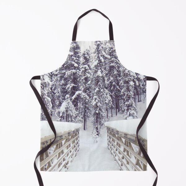 Item preview, Bridge to Snowy Forest - Alaska Landscape designed and sold by BeeLightPhotos.