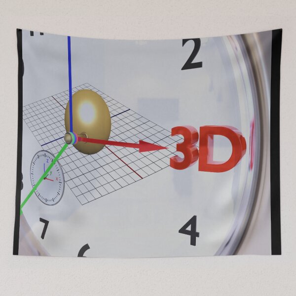 Artikelvorschau, 3D-Uhr mit Kugel und 3D-Zeichen, 3DM/ F0 entworfen und verkauft von iSacredGeometry.
