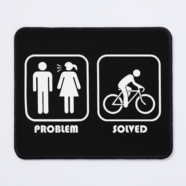 Item preview, Funny t shirts for cyclists Problem Solved funny presents for cyclists designed and sold by soebekhi.