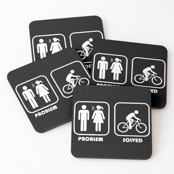 Item preview, Funny t shirts for cyclists Problem Solved funny presents for cyclists designed and sold by soebekhi.