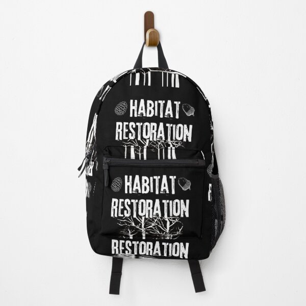 Item preview, Habitat Restoration White Line Drawing Design designed and sold by EarthArtDesigns.