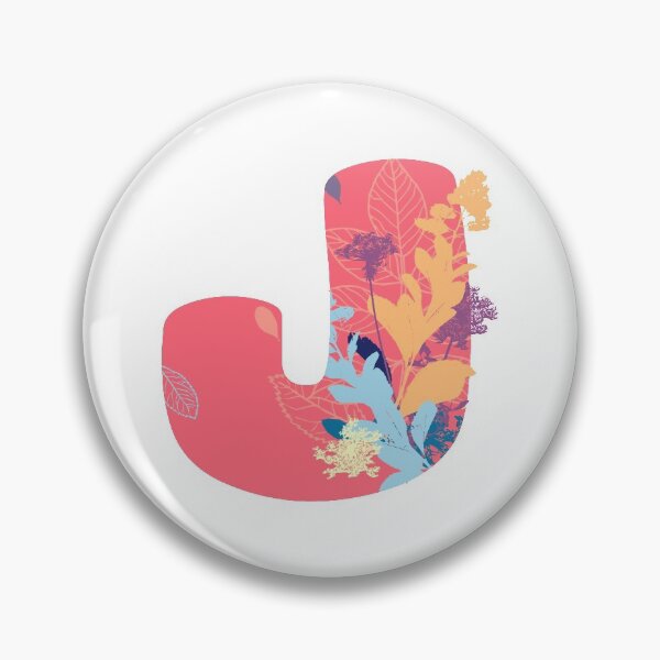Item preview, Floral Monogram | Pink j designed and sold by MillwoodEngrave.