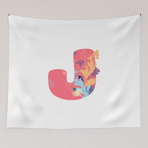 Item preview, Floral Monogram | Pink j designed and sold by MillwoodEngrave.