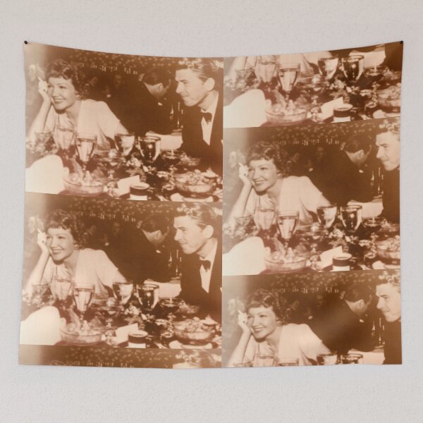 Item preview, Claudette Colbert and Ronald Reagan having drinks designed and sold by Jenniferkate72.