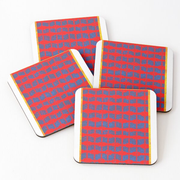 Item preview, Red Blue Grid Pattern designed and sold by artistoutfitter.