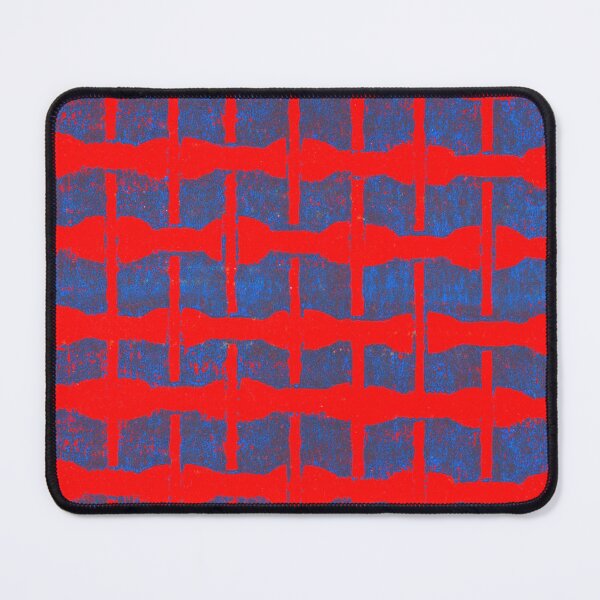 Item preview, Red Blue Grid Pattern designed and sold by artistoutfitter.