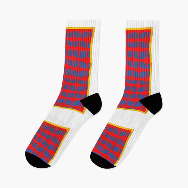 Item preview, Red Blue Grid Pattern designed and sold by artistoutfitter.
