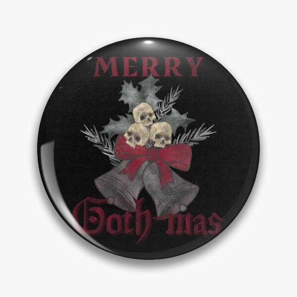 Item preview, Merry GOTHMAS Christmas skull bells SPOOKY GOTHIC HORROR designed and sold by Sarah-Wilde.
