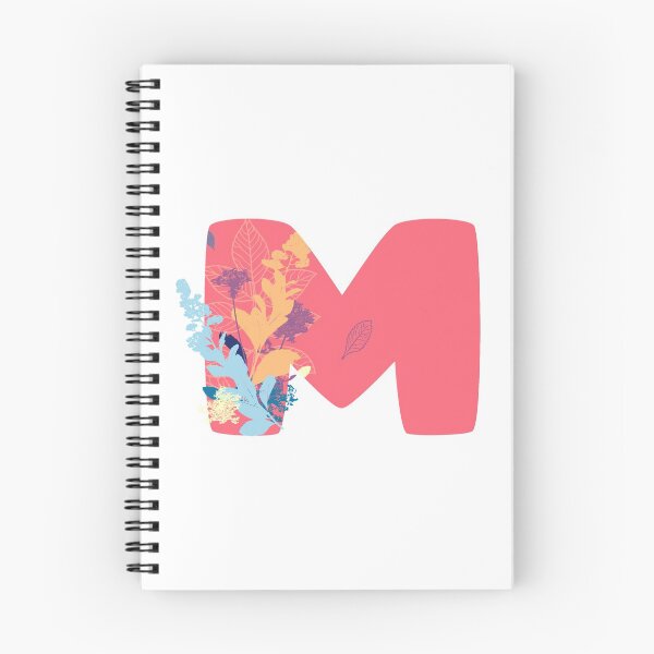 Item preview, Floral Monogram | Pink M designed and sold by MillwoodEngrave.