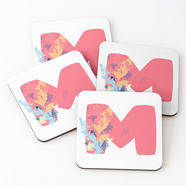 Item preview, Floral Monogram | Pink M designed and sold by MillwoodEngrave.