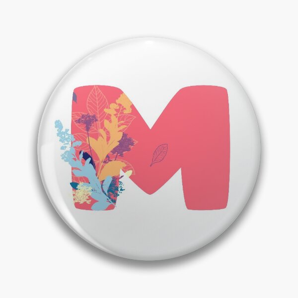 Item preview, Floral Monogram | Pink M designed and sold by MillwoodEngrave.