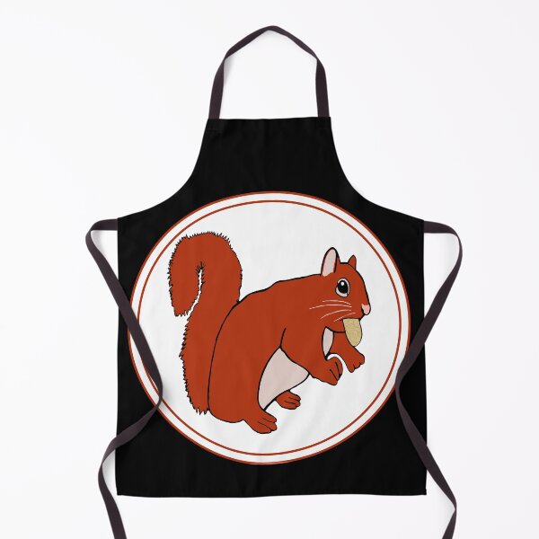 Item preview, Red Squirrel With Nut Round White Background designed and sold by Haloproductions.