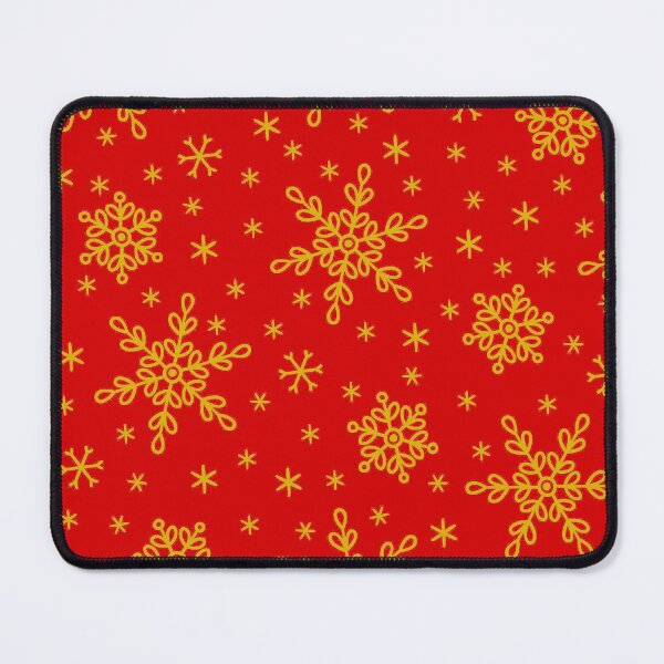 Item preview, Christmas Gold-Colored Decorative Snowflakes Pattern On Red designed and sold by DEC02.