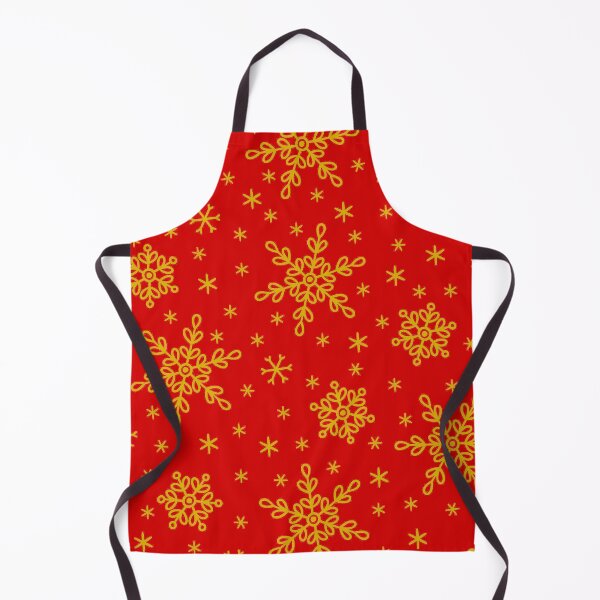 Item preview, Christmas Gold-Colored Decorative Snowflakes Pattern On Red designed and sold by DEC02.