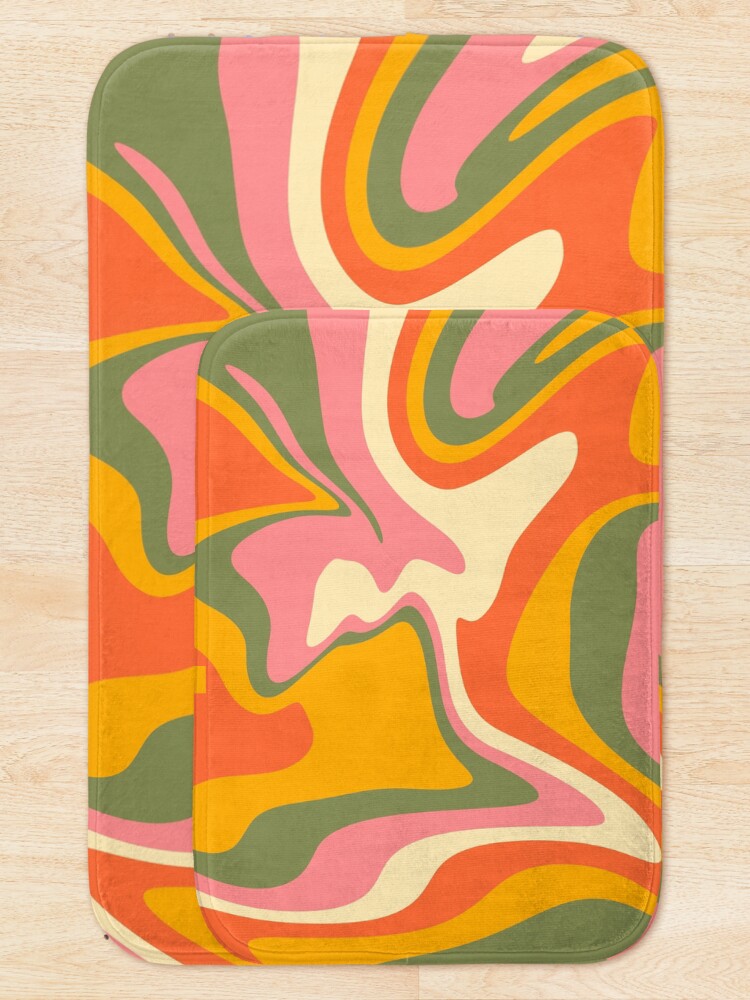 Alternate view of Retro Groovy Lava Lamp Bath Mat