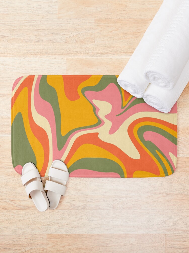 Alternate view of Retro Groovy Lava Lamp Bath Mat